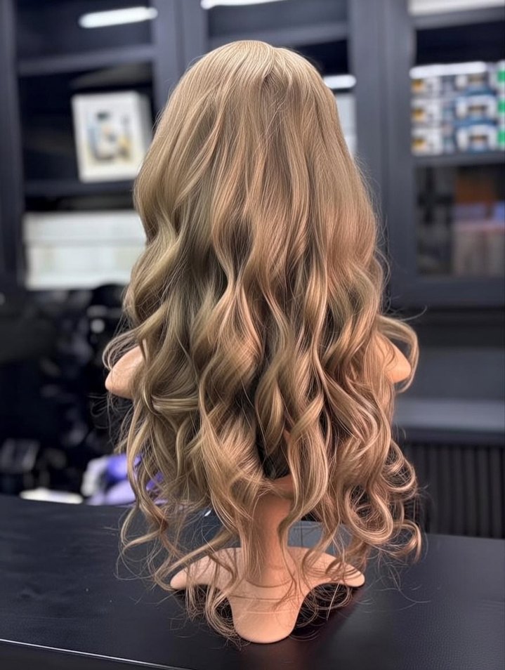 75 cm 350 gram baby taban gercek saç peruk - Görsel 3