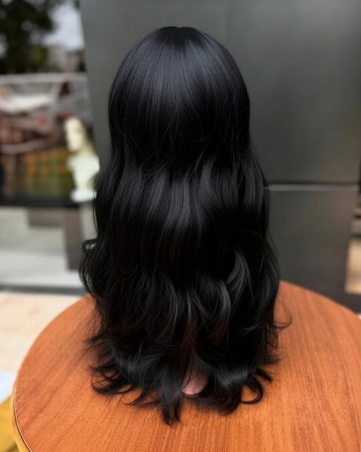 75 cm 350 gram baby taban gercek saç peruk - Görsel 2