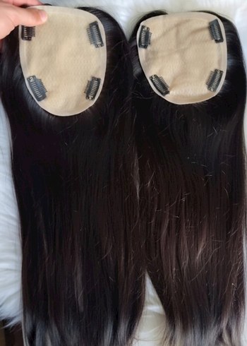 70 cm 150 gram baby taban gercek saç tepelik - Görsel 6