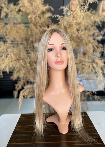 70 cm 150 gram baby taban gercek saç tepelik - Görsel 5