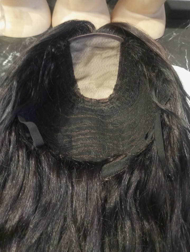 koyu kahve baby taban peruk gercek saç - Görsel 5