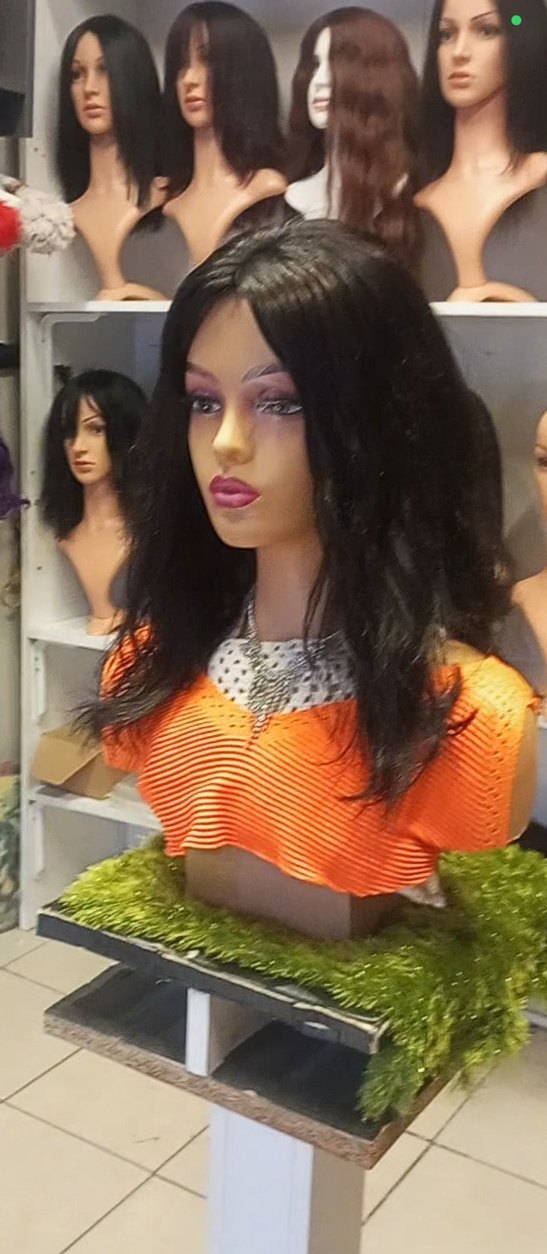 koyu kahve baby taban peruk gercek saç - Görsel 3