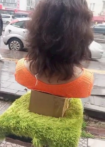 doğal kahve dalgalı gerçek saç peruk - Görsel 5