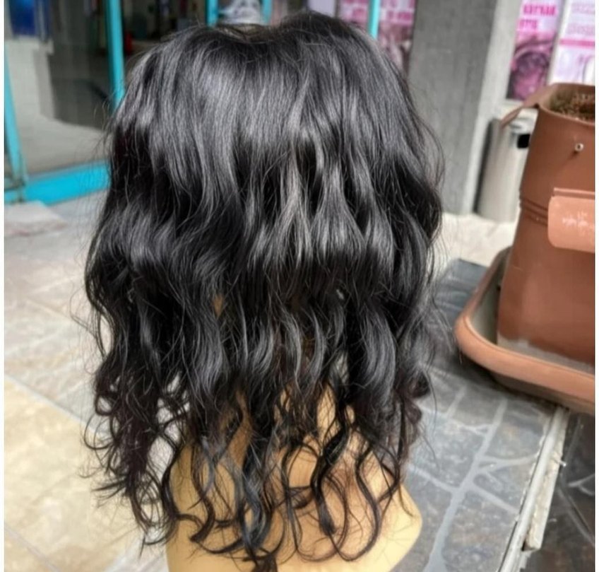 dalgalı gerçek saç tepelik - Görsel 4