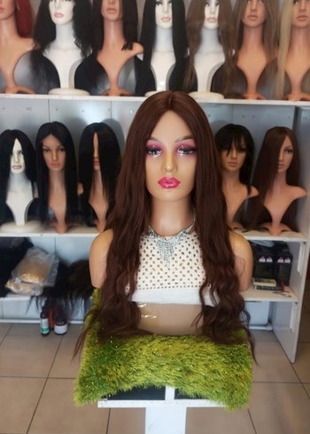 70 cm 300 gram baby taban gerçek saç peruk - Görsel 3