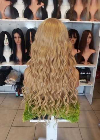 70 cm 300 gram baby taban gerçek saç peruk - Görsel 7