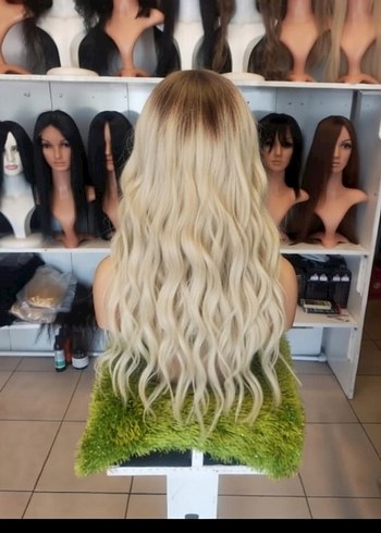 70 cm 300 gram baby taban gerçek saç peruk - Görsel 10