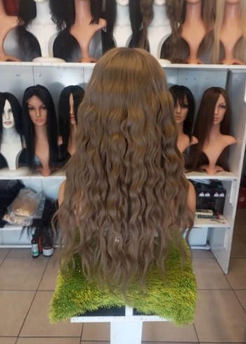 70 cm 300 gram baby taban gerçek saç peruk - Görsel 12