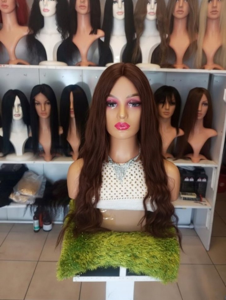 70 cm 300 gram baby taban gerçek saç peruk - Görsel 3