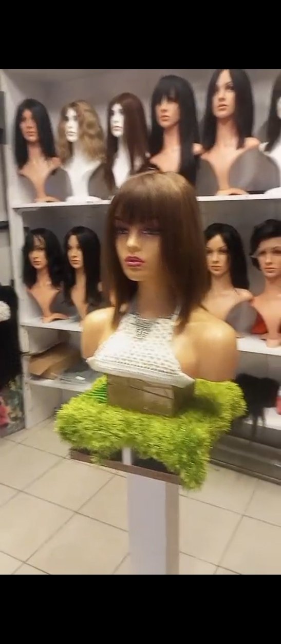 kahküllü gerçek saç peruk - Görsel 3