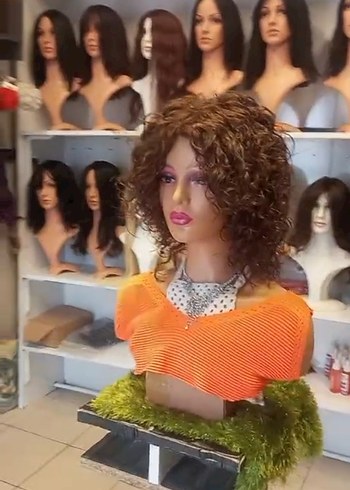 doğal kahve türk saçı gerçek saç peruk - Görsel 3