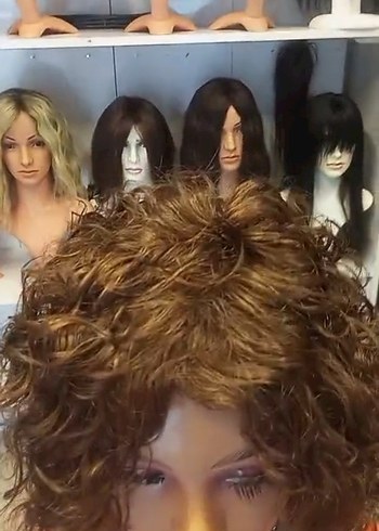 doğal kahve türk saçı gerçek saç peruk - Görsel 2
