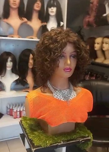 doğal kahve türk saçı gerçek saç peruk - Görsel 4