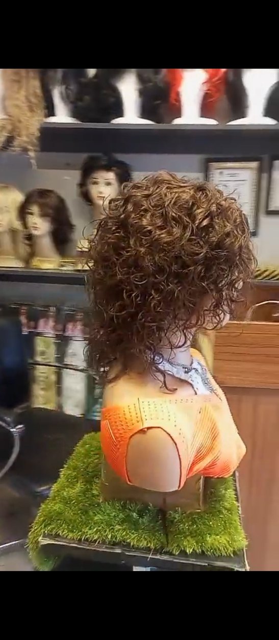 doğal kahve türk saçı gerçek saç peruk - Görsel 5