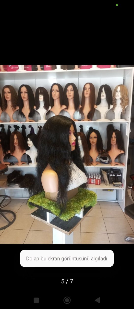 70 cm baby taban gerçek saç peruk - Görsel 5