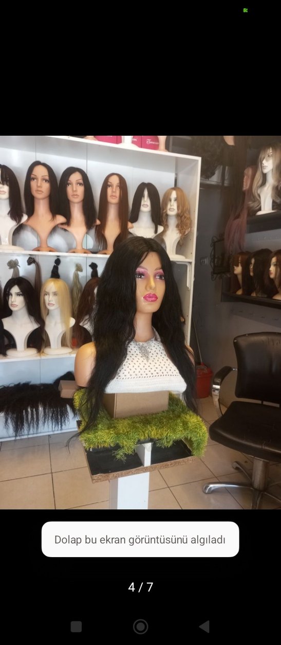 70 cm baby taban gerçek saç peruk - Görsel 4