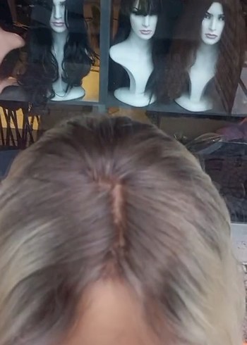 70 cm 250 gram baby taban gerçek saç peruk - Görsel 2