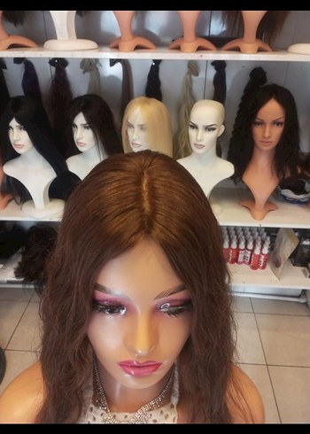 70 cm 250 gram baby taban gerçek saç peruk - Görsel 3