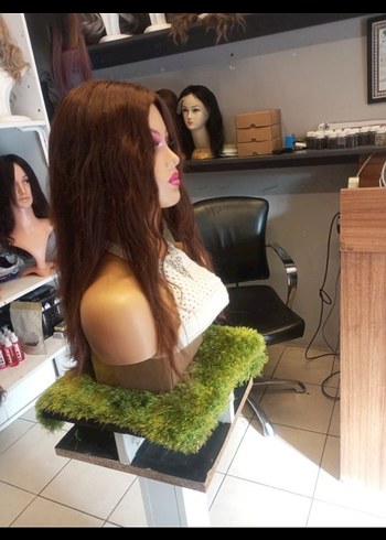 70 cm 250 gram baby taban gerçek saç peruk - Görsel 5