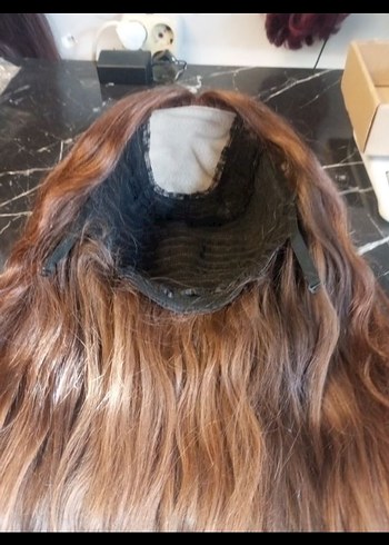 70 cm 250 gram baby taban gerçek saç peruk - Görsel 7