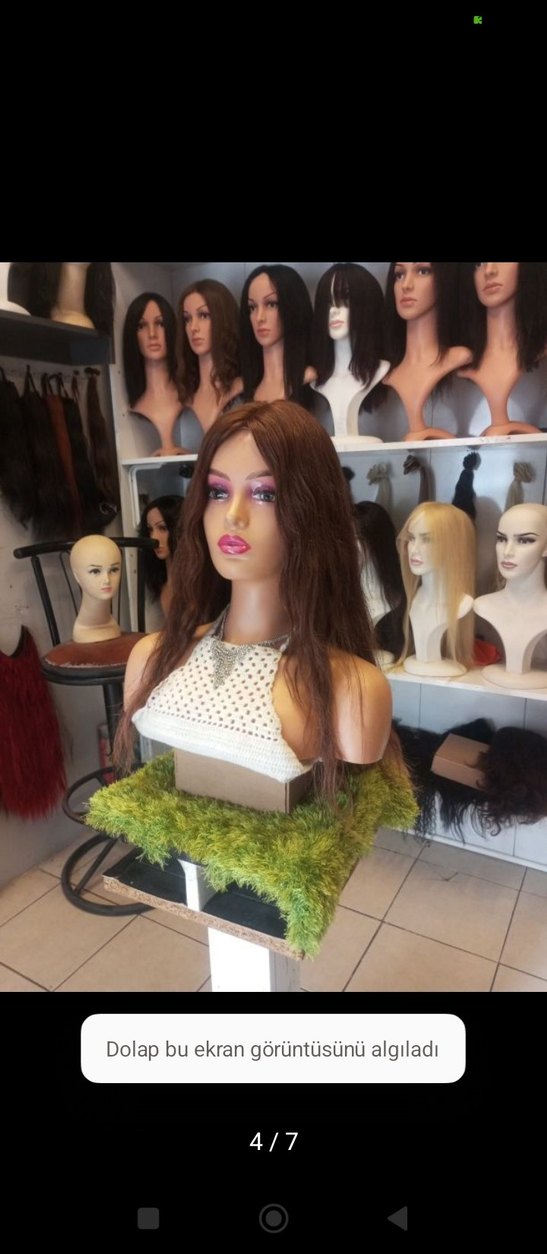 70 cm 250 gram baby taban gerçek saç peruk - Görsel 4