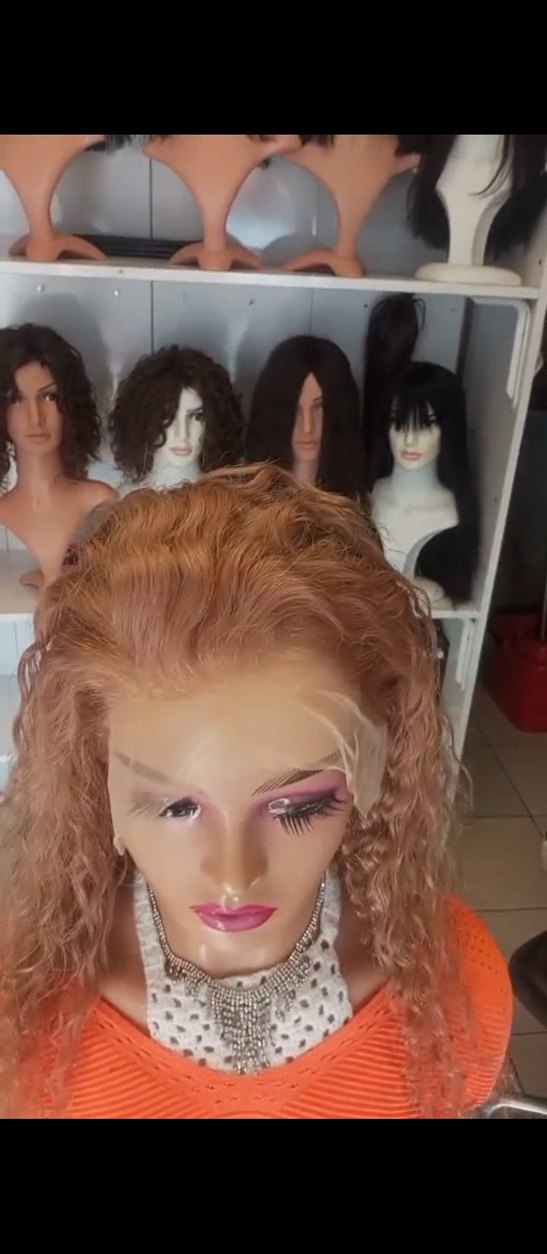 65 cm 200 gram kulaktan kulağa tül peruk - Görsel 2