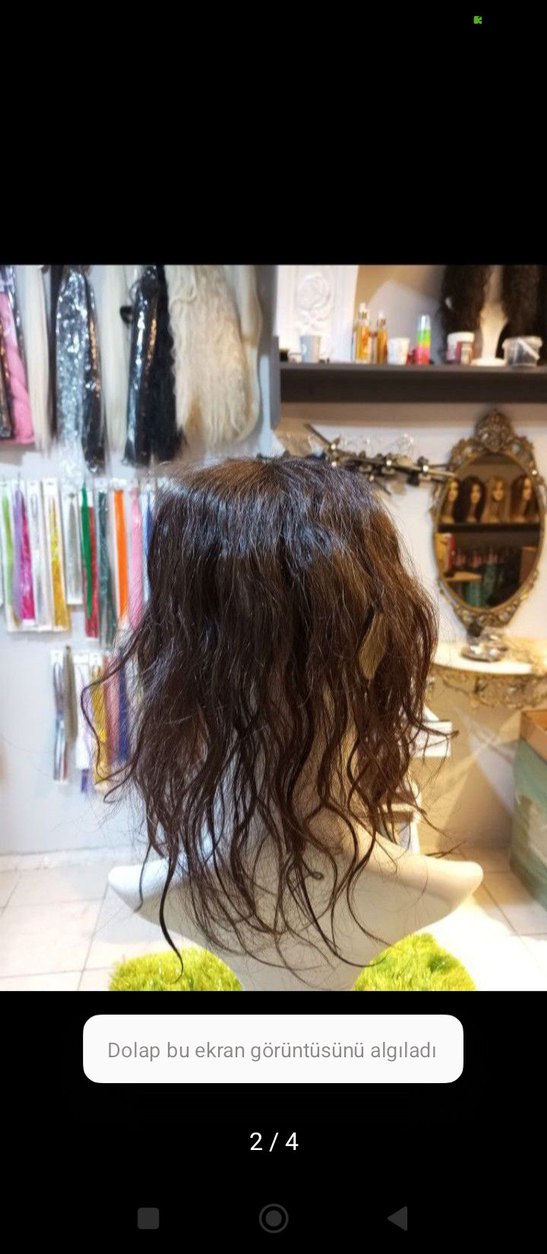 kahve tepelik gercek saç - Görsel 2