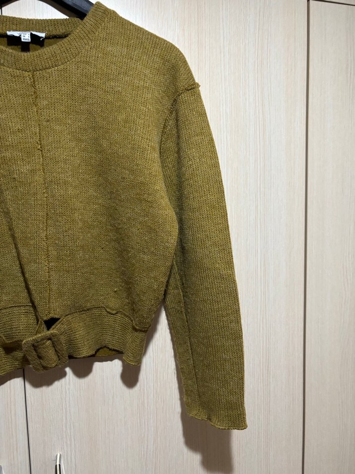 Twist, Kahverengi Örme Bisiklet Yaka kadın Kazak - Görsel 3