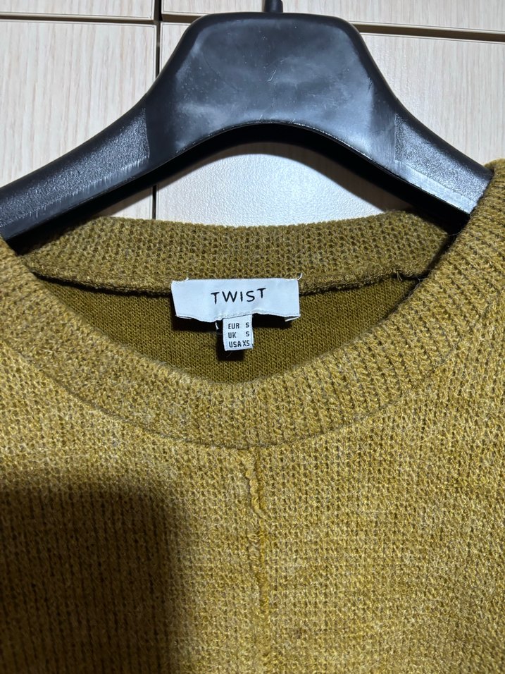 Twist, Kahverengi Örme Bisiklet Yaka kadın Kazak - Görsel 2