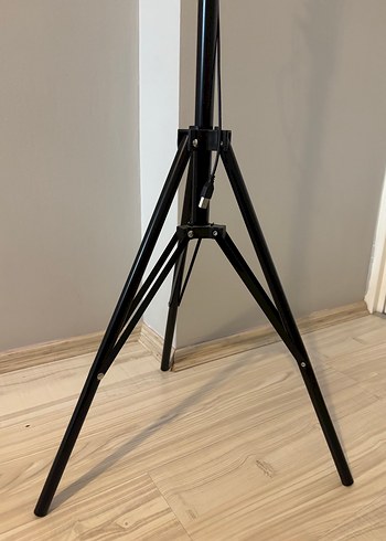 Işıklı Siyah Selfie Çubuğu ve Tripod - Görsel 6