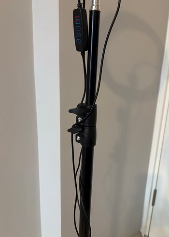 Işıklı Siyah Selfie Çubuğu ve Tripod - Görsel 5