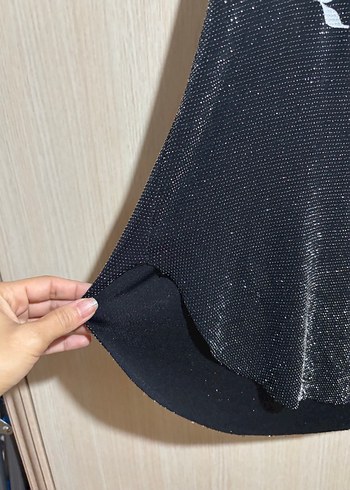 BSB marka, Siyah Payetli Mini Kadın Atlet - Görsel 3