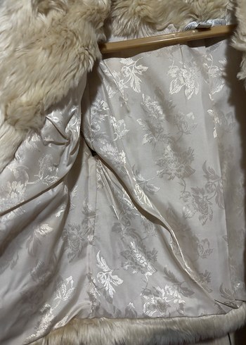 Forever New Kadın Beyaz Suni Kürk Midi Ceket - Görsel 3