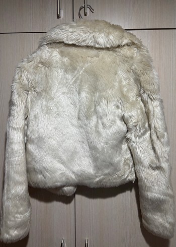 Forever New Kadın Beyaz Suni Kürk Midi Ceket - Görsel 4