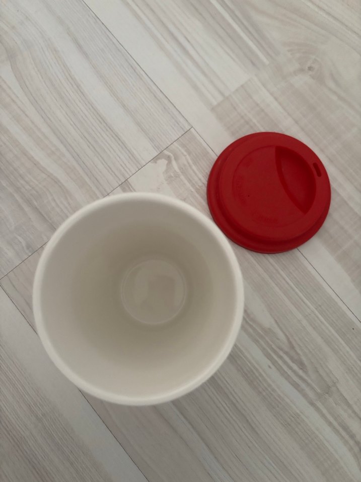 Kırmızı Kapaklı Love Temalı Kupa - Görsel 3