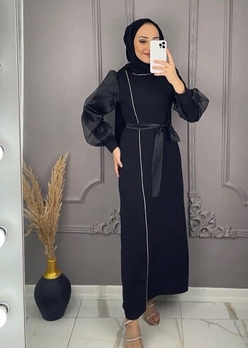 Zara Siyah kalem elbise