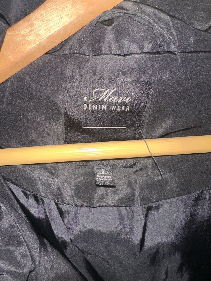 Kadın Siyah Midi Kışlık Mont - Görsel 2