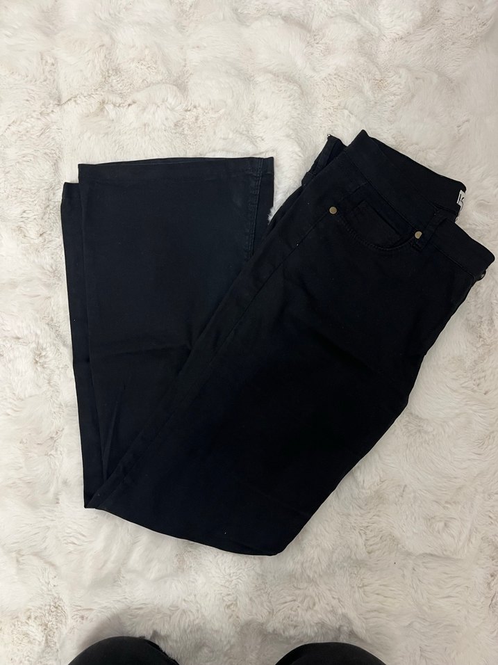 Siyah Regular Fit Kadın Kot Pantolon - Görsel 3