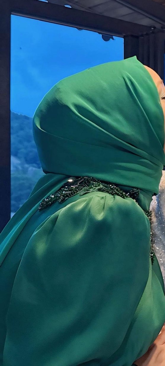 Kadın Turkuaz Uzun Abiye Elbise - Görsel 3