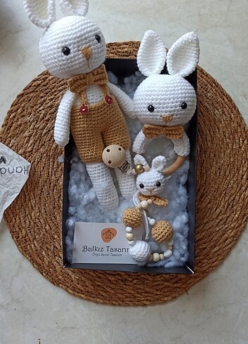  Beden Amigurumi tavşan seti 