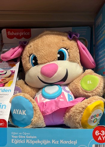 Fisher Price Eğitici Köpekçik Pembe Peluş Oyuncak