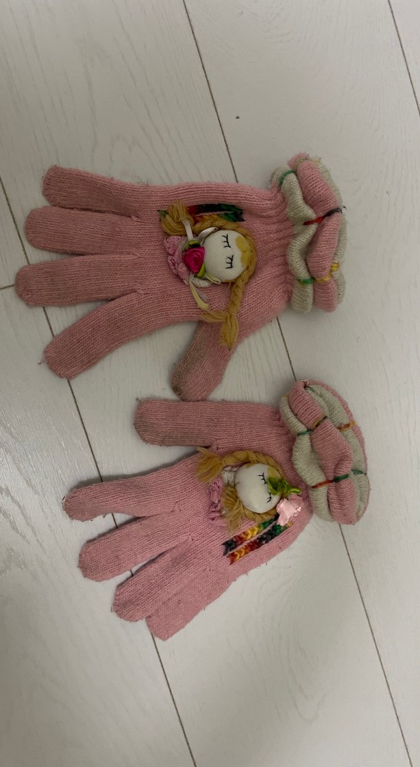 Nakışlı Bohem Kız Çocuk Eldiveni - Görsel 2