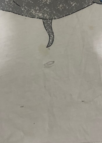 Beyaz Baskılı Hamile Tişörtü, Kısa Kollu, Rahat Kesim %70 pamuk - Görsel 3