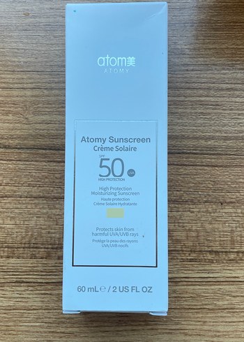 Atomy SPF 50 Yüksek Koruma Güneş Kremi 60 ml