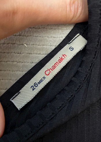 s Beden V Yaka Kısa Kollu Siyah Fitted Kadın Tişört