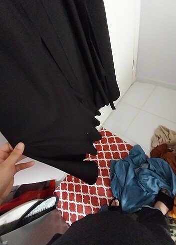 52 Beden siyah Renk Elbise tarzı pardesu