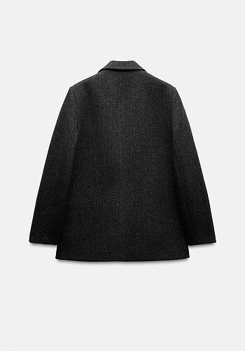 Zara Zara Balıksırtı Yün Karışımlı Blazer