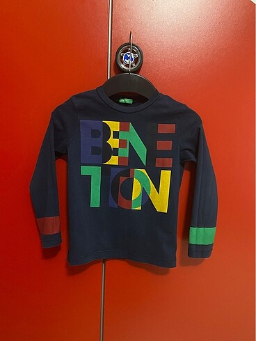 Benetton 4-5 yaş uzun kollu tshirt