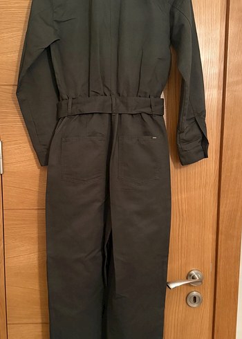 Massimo Dutti Haki Kemerli Uzun Kollu Tulum - Görsel 6