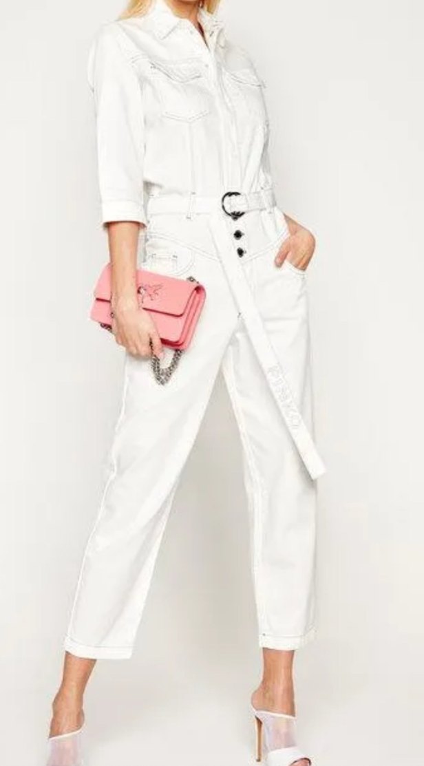 Pinko Beyaz Denim tulum - Görsel 2